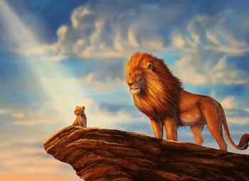 

Jmine Div 5D Simba Lion King Disneyy Full Diamond Painting cross stitch kits art High Quality Cartoon 3D paint by diamonds