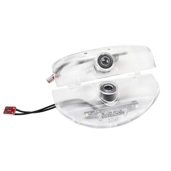 

2X LED Car Welcome Door Logo Projector Light Decoration Accessories For Mitsubishi Montero Pajero 2006-2020 Grandis 2003-2011