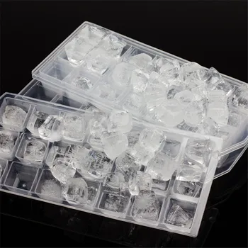 

High Quality Thicken Plastic 21 Grids Ice Cube Mold DIY Reusable Whisky Ice Tray Jelly Freezer Mould Household Bar Accessories