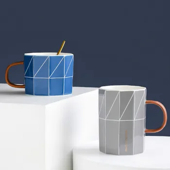

Simple Coffee Mug with Handle Creative Reusable Insulated Coffee Mug Couple Cute Nordic Tea Travel Taza Cups and Mugs XX60CM
