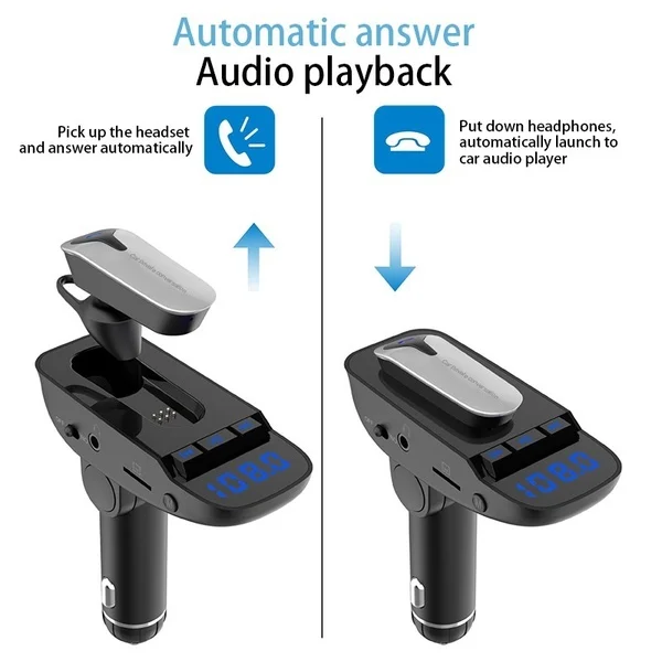 ER9 Bluetooth гарнитура fm передатчик MP3 радио адаптер автомобильный комплект