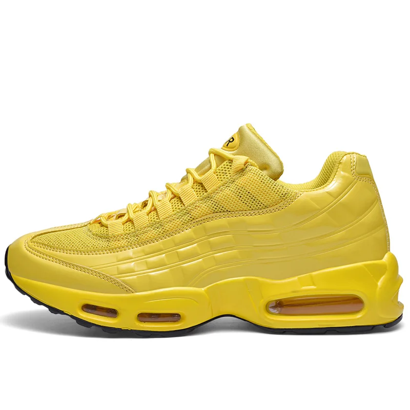 Мужские спортивные кроссовки; мужская повседневная обувь; кроссовки на воздушной подушке; теннисная обувь; мужские кроссовки на платформе; мужские кроссовки; 39 - Цвет: Цвет: желтый