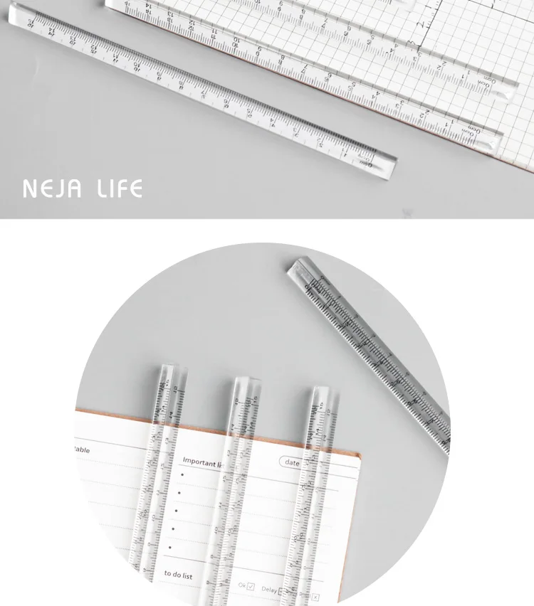 1PC Transparent Triangle Ruler Stationery School Supplies 10 H434da03f50634cfebe6171c9fc881689o