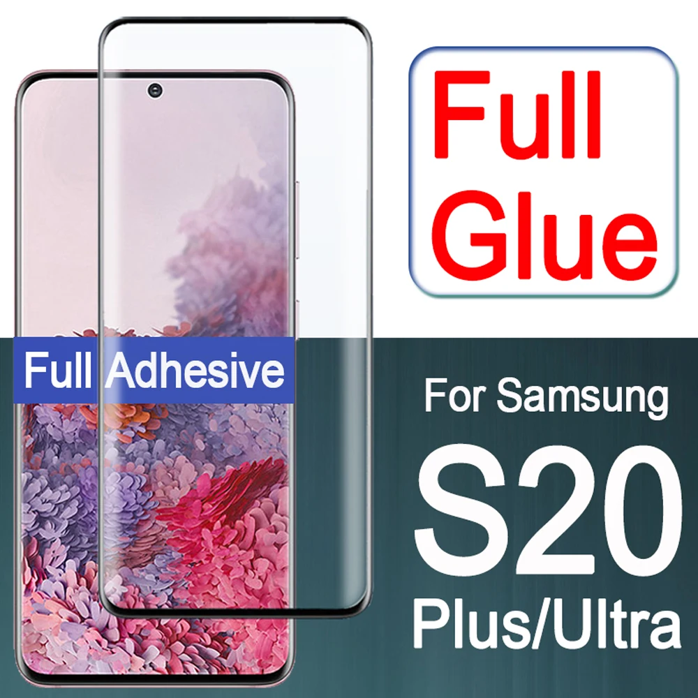 Полное покрытие для samsung galaxy s20 ultra s10e s10 lite s9 s8 plus s7 edge закаленное стекло защитная
