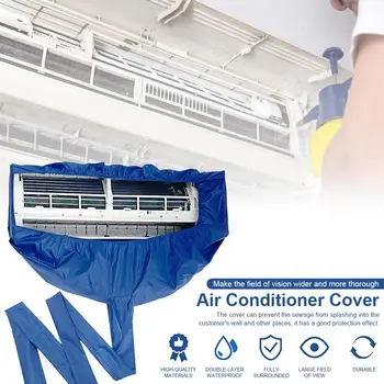

Professional Air Conditioner Cleaning Cover with Drain Outlet Waterproof Dust Clean Protector Bag Cover