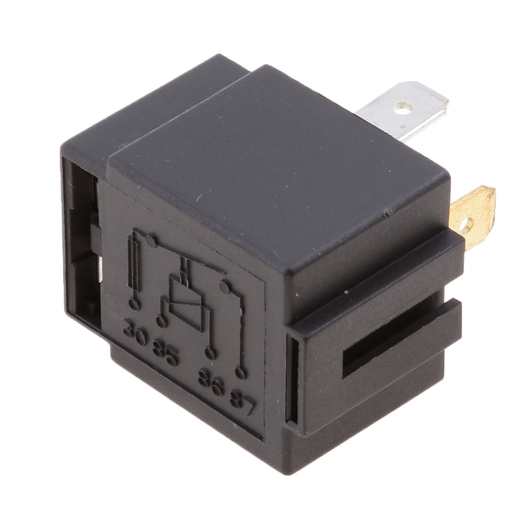 Плавленого на включения/выключения автомобильной плавленого реле 12V 30A 4-контактный нормально открытый мини-камера для автомобиля мотоцикла