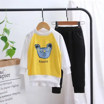 

Spring Autumn Baby T-shirt Pants Suits Toddler cartoon animals Tracksuits Children Boys Girls Style Clothing Sets Kids Cloth set