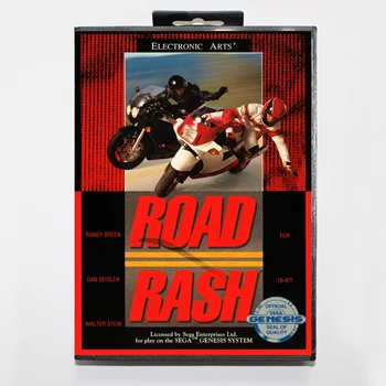 

Road Rash 16bit MD Game Card For Sega Mega Drive/ Genesis with Retail Box