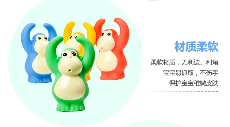 Детские игрушки для купания yookidoo, игрушки для купания в виде обезьяны из зоопарка, детские игрушки для купания