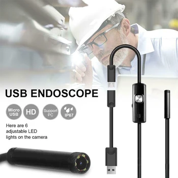

8/7/5.5MM Lens Android USB Endoscope Camera 1M/1.5M/2M Soft Cable Led Light Borescopes Camera For PC Android Phone