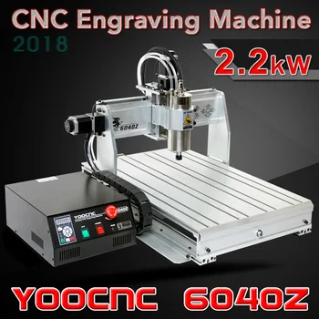 

4axis DIY cnc wood router laser cutting machine 6040Z USB 1.5KW with port