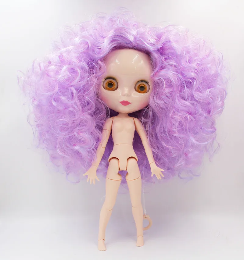 BJD шарнир RBL-894J DIY Обнаженная кукла Blyth подарок на день рождения для девочки 4 цвета большие глаза куклы с красивыми волосами милая игрушка