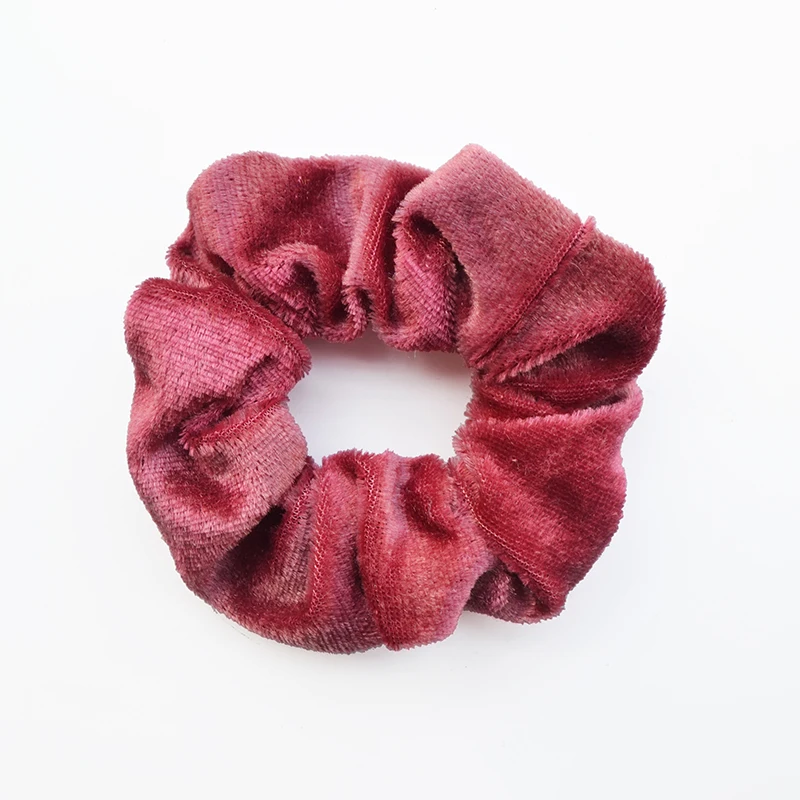 Dark Pink Женское однотонное бархатное резинка для волос резинки головные уборы для девочки Женская прическа крепление - Цвет: Dark Pink