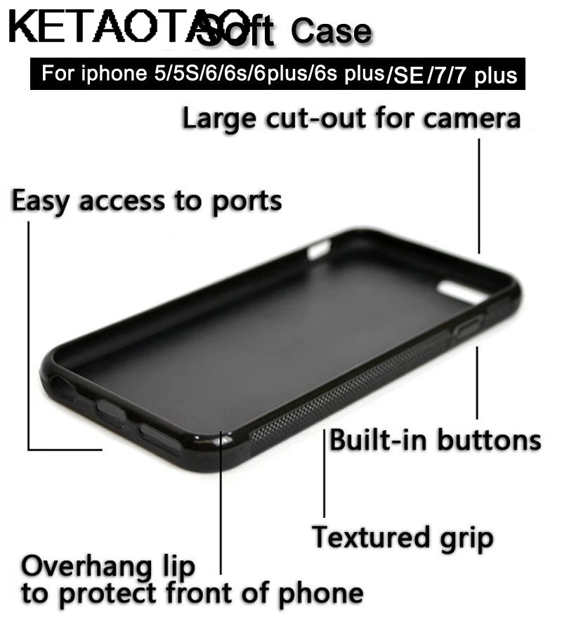 KETAOTAO серый чехол s Анатомия ты мой человек для iPhone 4S 5C 5S 6S 7 8 X XR XS MAX черный мягкий чехол для телефона резиновый силиконовый