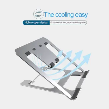 

2020 Laptop Holder With Cooling Design Adjustable Folding Portable For Note-Book Computer Bracket Lifting Non-Slip Laptop Stand