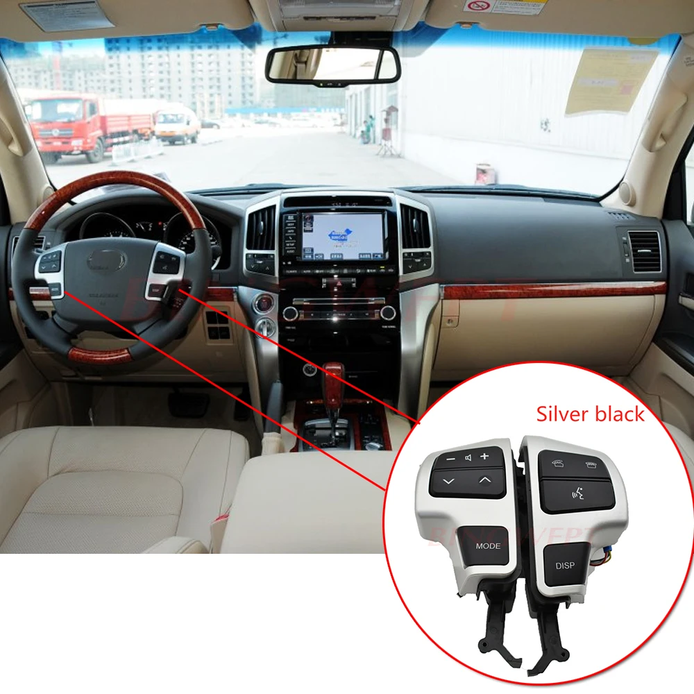 

BINGWFPT Steering PAD Audio Control Switch 84250-60050 For Toyota LAND CRUISER 200 2008-2011