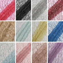 Ширина 130 см, кружевная вышивка, Блестящий тюль, ткань для изготовления одежды, вечерние, для мероприятий, скатерти, Декор, ткань ручной работы