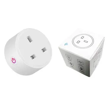 

Wireless Wifi Remote Control Socket Smart Socket With Power Statistics Voice Control Power Socket Supports Echo Control