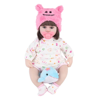 

42CM Baby Reborn Dolls Toys For Girls Sleeping Accompany Doll With Dolphin Lower Price Beautiful Birthday