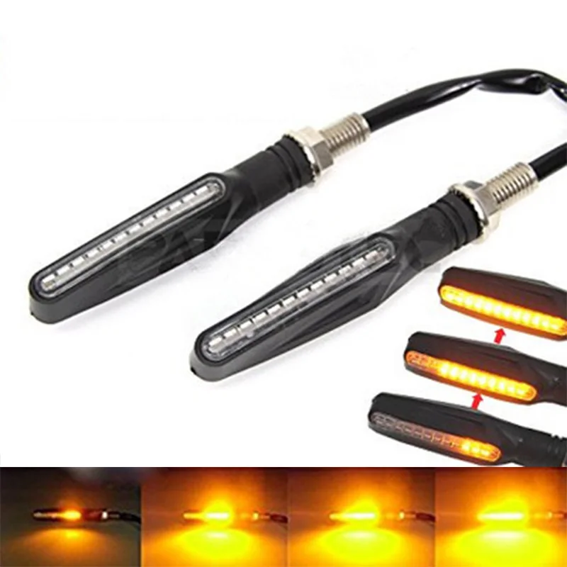 Из 2 предметов мотоцикла указатель поворота светодиодный течет вода amber шоры