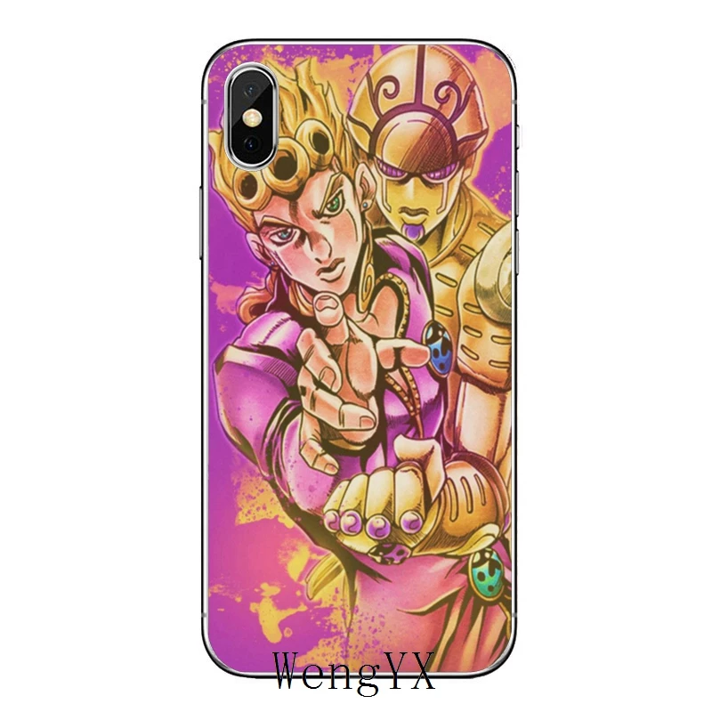 JoJo невероятное приключение для iPhone 11 pro XR X XS Max 8 7 6s plus SE 5S 5c iPod Touch 5 6 прозрачный чехол