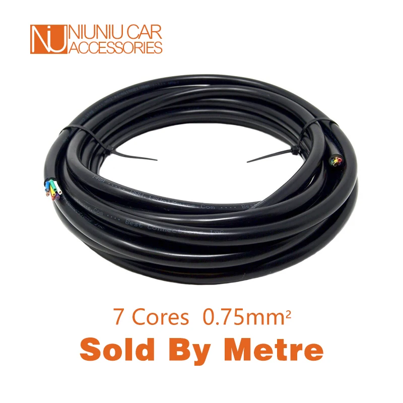 Bulk Trailer Electric Cable Wire 7 Cores 0.75mm2 Sold by Meter Truck Ute RV Parts Camper Caravan Accessories
