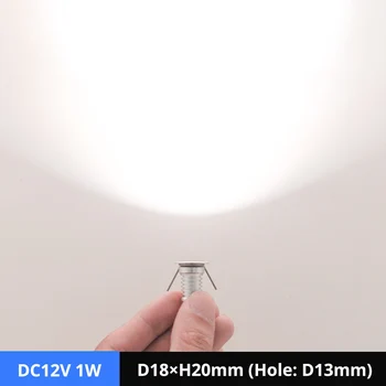 

12pcs small spots led window display cabinet gallery bar star light 12V 1W ceiling recessed led mini spotlight 5-year warranty