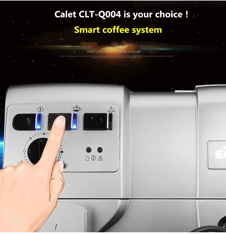 Calet CLT-Q004 кофемашина для дома автоматическая маленькая итальянская интеллектуальное вспенивание молока машина для перемалывания кофе