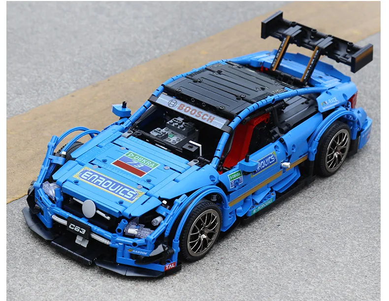 Yeshin 20005 DHL Technic серия совместима с MOC-6687 Blue speed Car набор строительных блоков Кирпичи приложение управление RC модели автомобилей