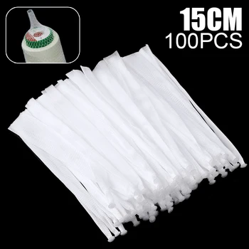 

100pcs Thread Net Sleeve Spool Saver Organizer for Sewing Embroidery Machine Organizing Mess Tangle Preventing Unwinding Net