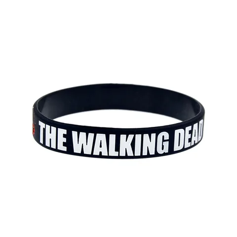 The Walking Dead Sport Wristband Male Rubber Silicone Bracelet Cartoon Figure Cosplay Hand Circle Bracelet