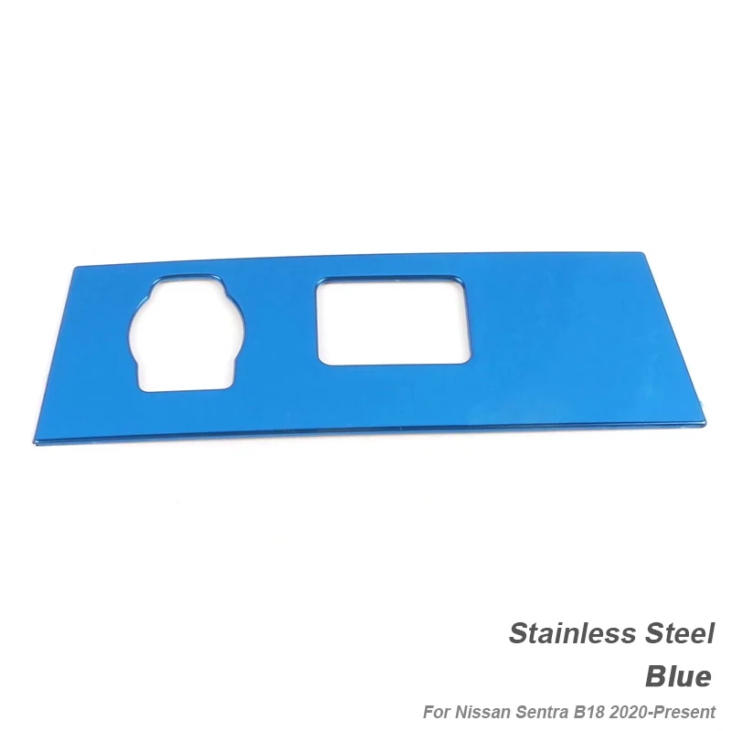 Автомобильный Стайлинг для Nissan Sentra B18-Н. В., панель автомобильного прикуривателя с блестками, Внутренние Декоративные наклейки, автомобильные аксессуары - Название цвета: blue