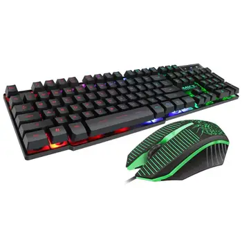 

IMICE MK-680 USB Wired Gaming RGB Backlight 104 Keys Computer Keyboard 1000 DPI Wired Mouse Keyboards Mice Combo