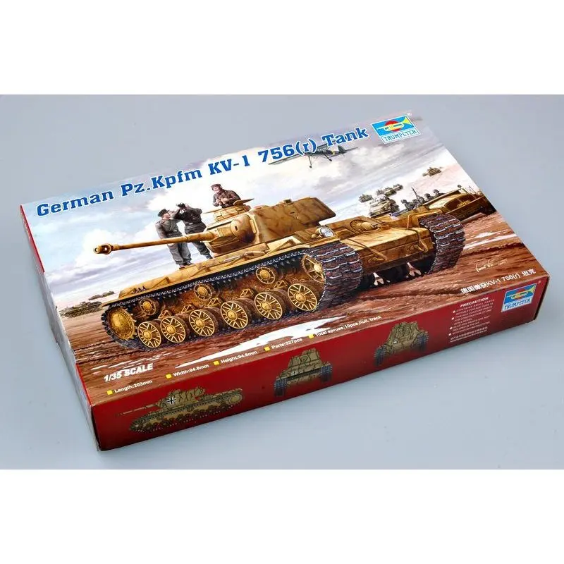Trumpeter 00366 1/35 немецкий Pz.Kpfm KV-1 756(r) набор моделей в масштабе | Игрушки и хобби