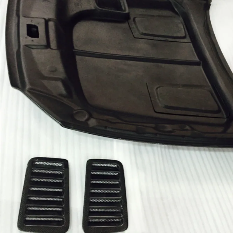 Para 2013 Mustang GT500 полиэстер fibra de carbono гоночный стиль капот с вентиляцией