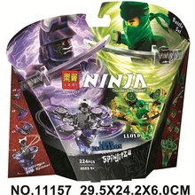 Ninjagoed Spinjitzu Nya Wu Lloyd vs Garmadon строительные блоки комплект кирпичи классический фильм модель ниндзя детские игрушки для детей 11157