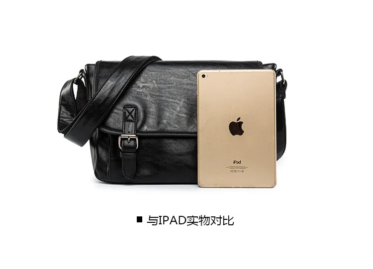 Leather Shoulder Messenger Bag men's Handbag Vintage Crossbody Bag Tote Business Man Leather Messenger Bag