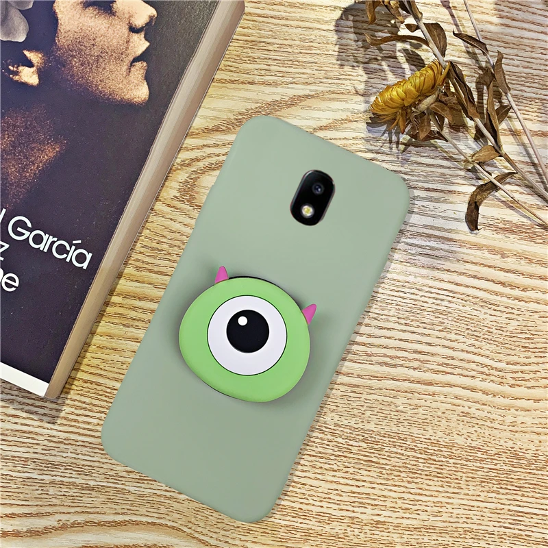 3D силиконовый чехол для мобильного телефона с изображением персонажа мультфильмов держатель чехол для samsung Galaxy J3 J8 J7 Pro J2 Core J6 J5 J4 Plus милый чехол-подставка - Цвет: 12