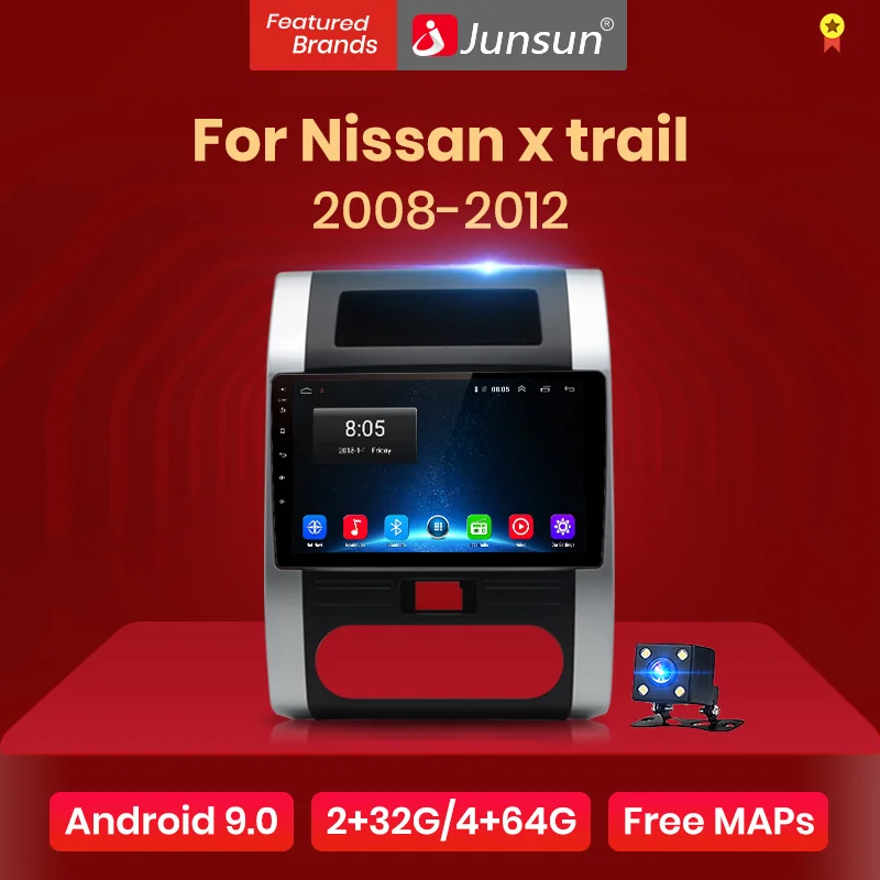 Junsun V1 2G + 32G Android 8 1 для Nissan x trail t31 2008 2012 Qashqai автомобильный Радио Мультимедиа Видео