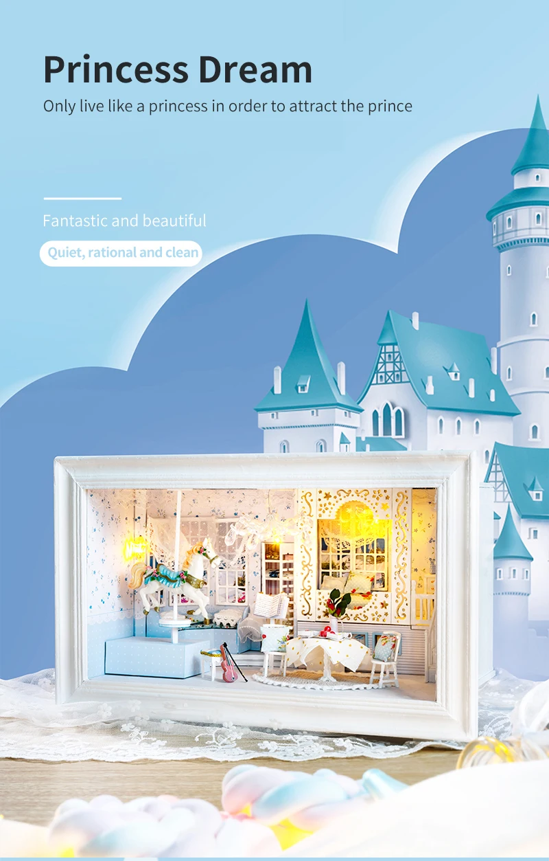 Princess Dream Frame  DIY Dollhouse Kit