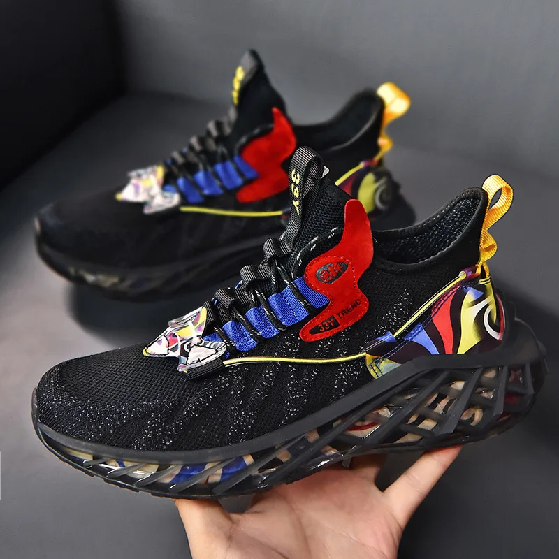 New Men Shoes Sneakers Male Running Shoes Casual Tenis Race Mesh Socks Shoes Athletic Sports Walking Shoe Zapatillas De Deporte