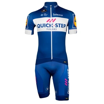 

Cycling QUICK STEP Team racing kit short sleeve Jersey and bib shorts MTB road bike shirt cycling wear Jersey Ciclismo