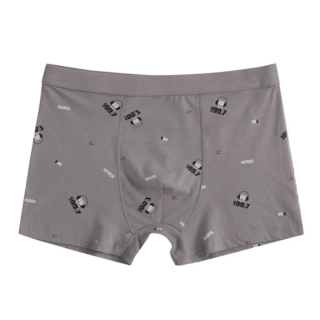 5PC Boxer Men's Underwear Letter Printed cotton Underwear Soft Breathable Knickers Youth plus size Short Sexy cueca masculina
