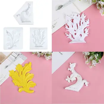 

Sea wave Coral Seaweed Ocean Theme Pendant Silicone Mold Resin Jewelry Making