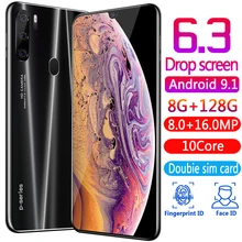 Новый P40 PRO 6 3 дюймовый смартфон полный Экран ультрабук 8 + 128G