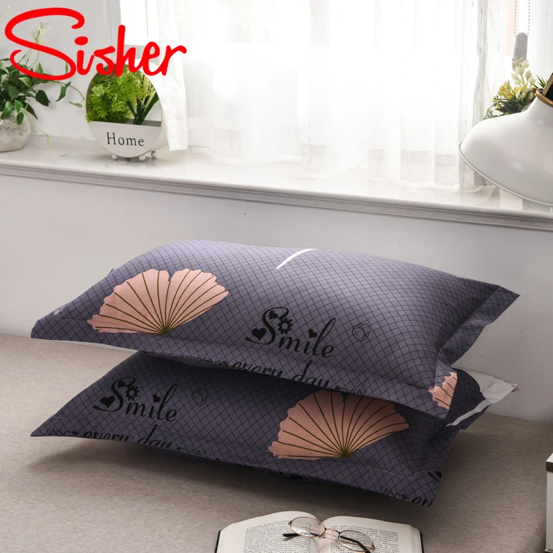 Nodic Leaf Printed 48 x 74cm Pillowcase Cartoon Cute Pillow Covers Polyester Pastoral Style 2pcs Soft Case (No Filler) | Дом и сад