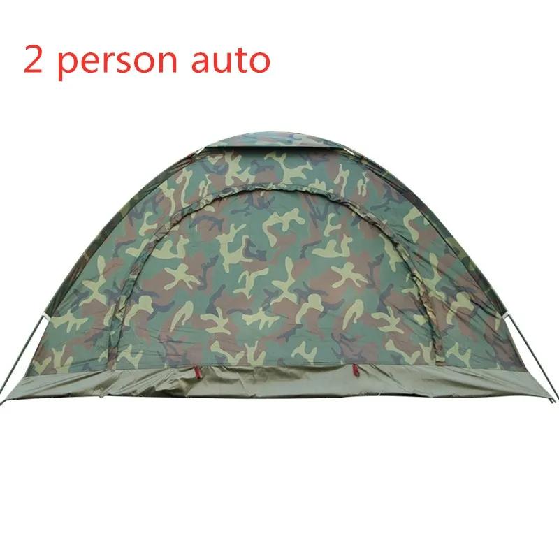 2 person auto 1-4 человек портативный Открытый Кемпинг Камуфляж Палатка Открытый Туризм Охота Отдых двойная пара дышащий солнцезащитный козырек - Цвет: 2 person auto