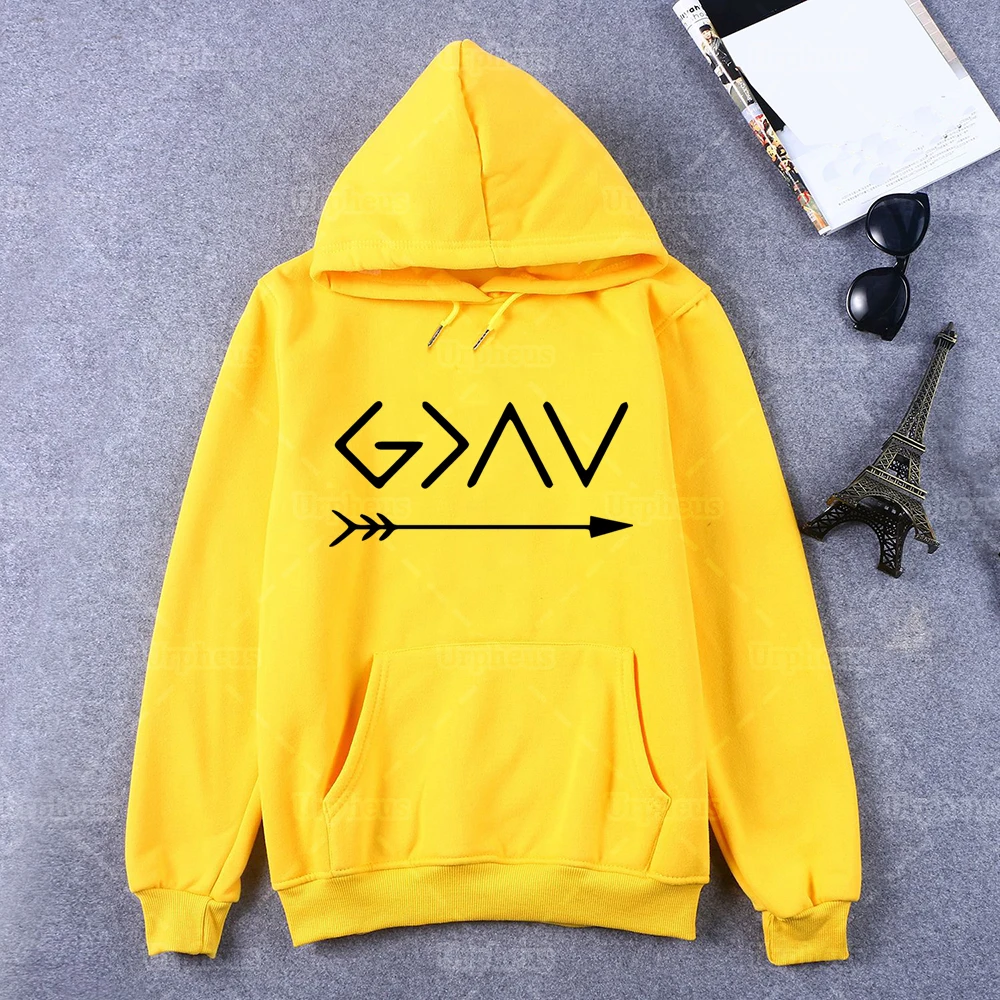 God Is more Than The High and Lows Hoodie Greater Sweatershirt пуловер с капюшоном в стиле Харадзюку | Женская