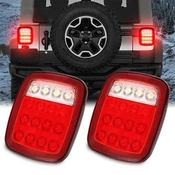 

2pcs Stop Turn Signal Backup Marker Tail Light Lamp For Car Boat Trailer Truck