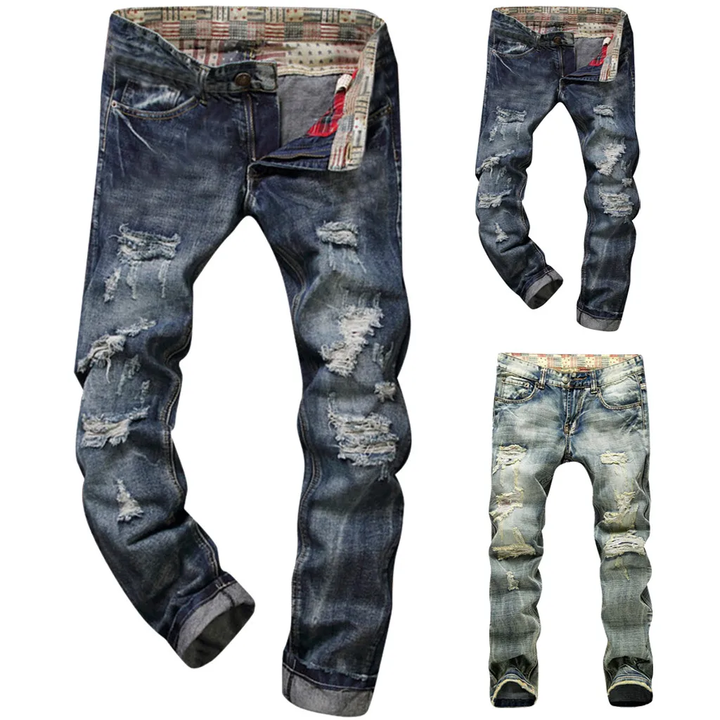Мужские джинсы, рваные, стрейчевые, рваные, хип-хоп джинсы, Homme Masculino, модный дизайн, мужские джинсы, облегающие джинсы для мужчин, штаны 10,21